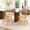 Farmhouse Dining Chair Set of 2, Rubber Wood Frame, Comfortable Seating for Kitchen and Dining Rooms